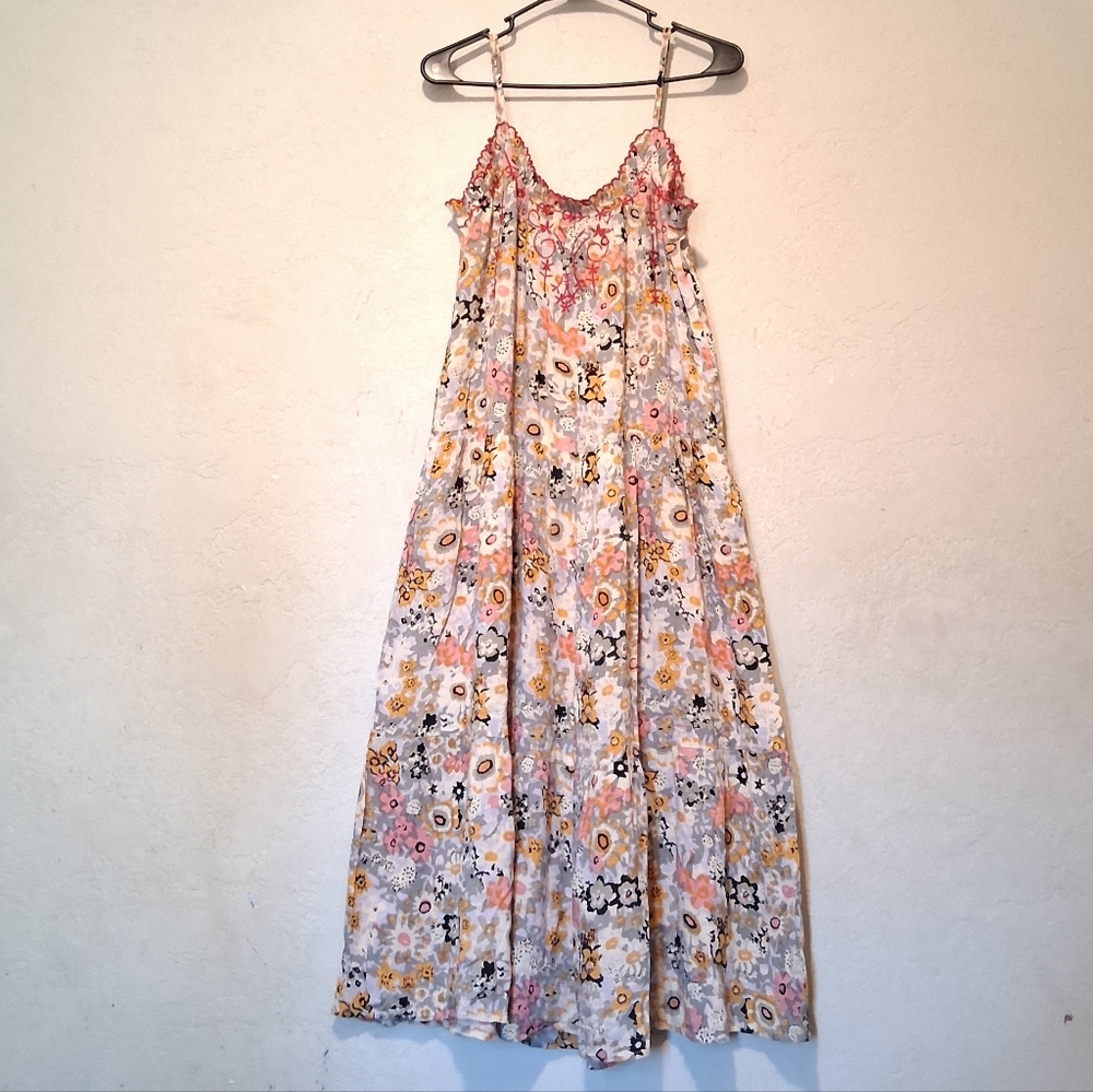 Natural Life Floral Embroidered Harley Sundress Bohemian Hippie Femenine SzXS/S - Picture 2 of 16